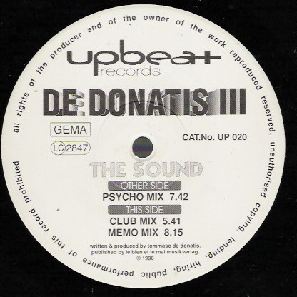 Tommaso De Donatis - The Sound | Upbeat Records (UP 020) - 3 Tommaso De Donatis - The Sound | Upbeat Records (UP 020) - 3