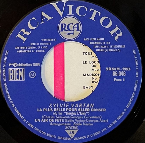 Sylvie Vartan - La Plus Belle Pour Aller Danser | RCA Victor (86.046) - 4