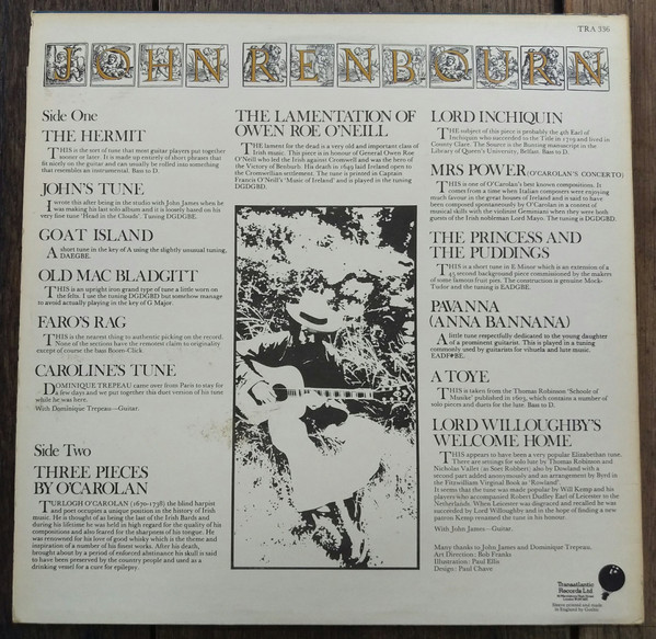 John Renbourn - The Hermit | Transatlantic Records (TRA 336) - 2