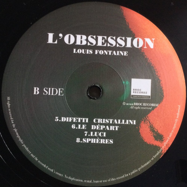 Louis Fontaine - L'Obsession | Broc Recordz (LFO001) - 2 Louis Fontaine - L'Obsession | Broc Recordz (LFO001) - 2
