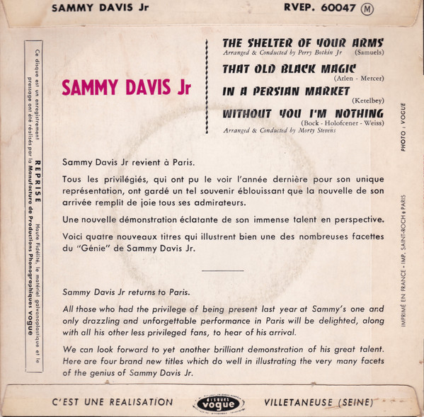 Sammy Davis Jr. - The Shelter Of Your Arms | Reprise Records (RVEP. 60.047) - 2 Sammy Davis Jr. - The Shelter Of Your Arms | Reprise Records (RVEP. 60.047) - 2