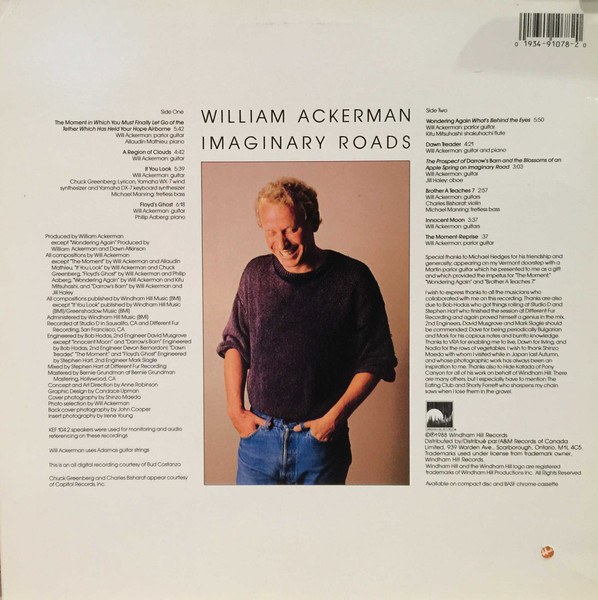 William Ackerman - Imaginary Roads | Windham Hill Records (WH-1078) - 2 William Ackerman - Imaginary Roads | Windham Hill Records (WH-1078) - 2