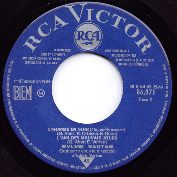 Sylvie Vartan - L'homme En Noir | RCA Victor (86.071) - 3 Sylvie Vartan - L'homme En Noir | RCA Victor (86.071) - 3