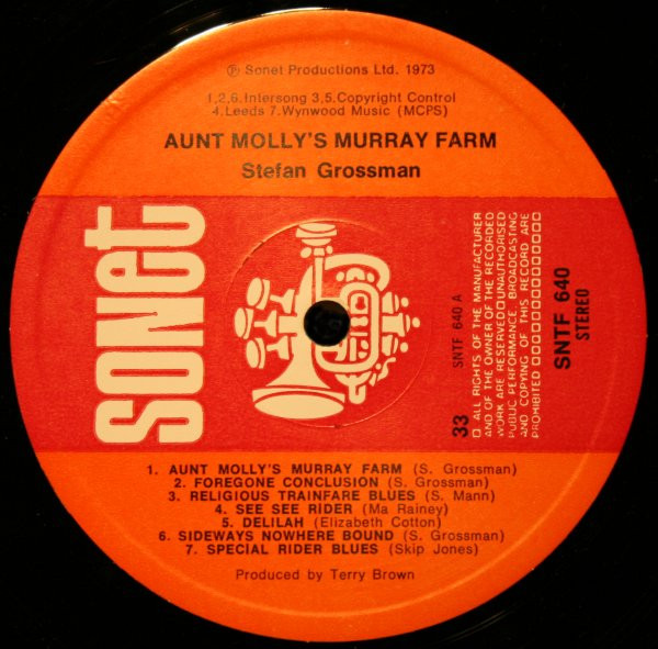 Stefan Grossman - Aunt Molly's Murray Farm | Sonet (SNTF 640) - 4 Stefan Grossman - Aunt Molly's Murray Farm | Sonet (SNTF 640) - 4