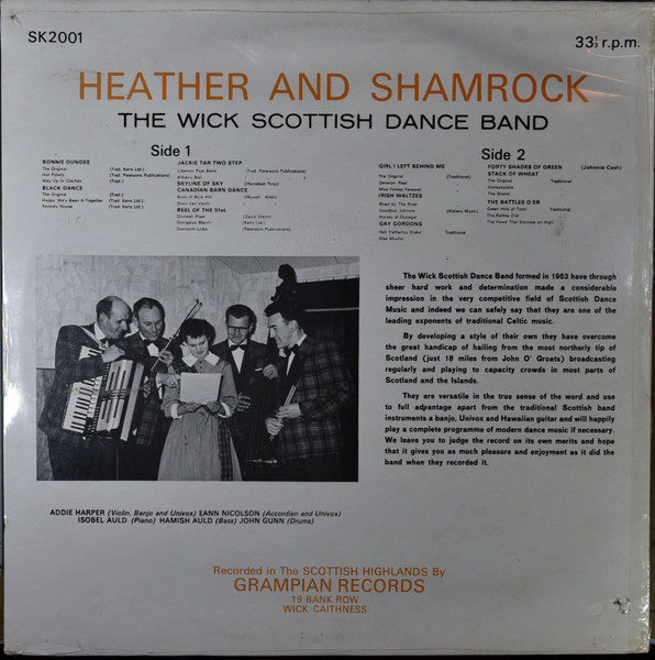 Wick Scottish Dance Band - Heather And Shamrock | Grampian (SK2001) - 2