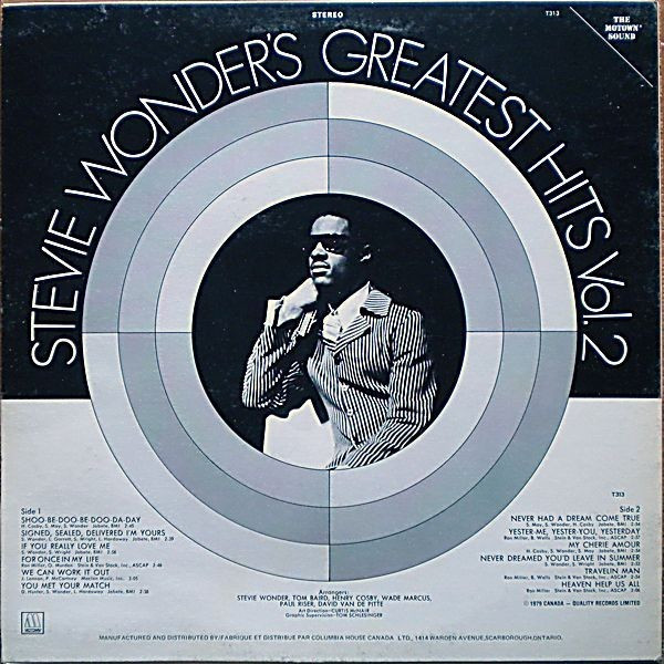 Stevie Wonder - Stevie Wonder's Greatest Hits Vol. 2 | Tamla (T313) - 2 Stevie Wonder - Stevie Wonder's Greatest Hits Vol. 2 | Tamla (T313) - 2