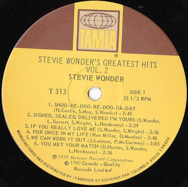 Stevie Wonder - Stevie Wonder's Greatest Hits Vol. 2 | Tamla (T313) - 3 Stevie Wonder - Stevie Wonder's Greatest Hits Vol. 2 | Tamla (T313) - 3