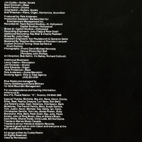 Blue Rodeo - Casino | WEA (W2 72770) - 3 Blue Rodeo - Casino | WEA (W2 72770) - 3