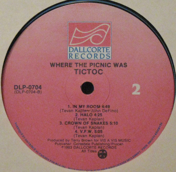 Tictoc - Where The Picnic Was | Dallcorte Records (DLP 0704) - 4
