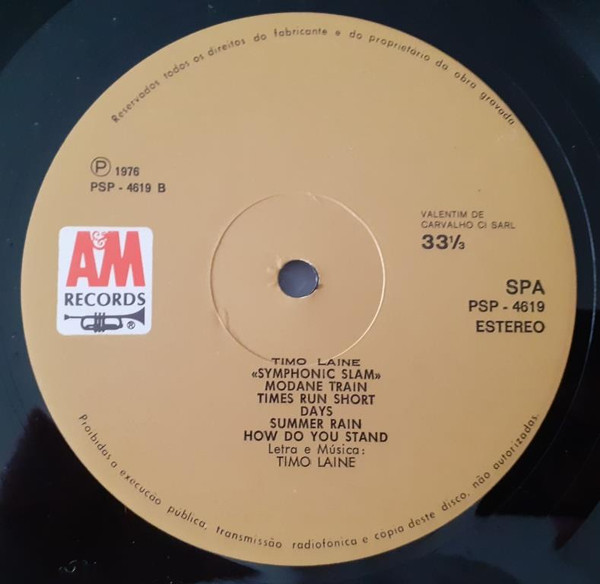 Symphonic Slam - Symphonic Slam | A&M Records (PSP-4619) - 4