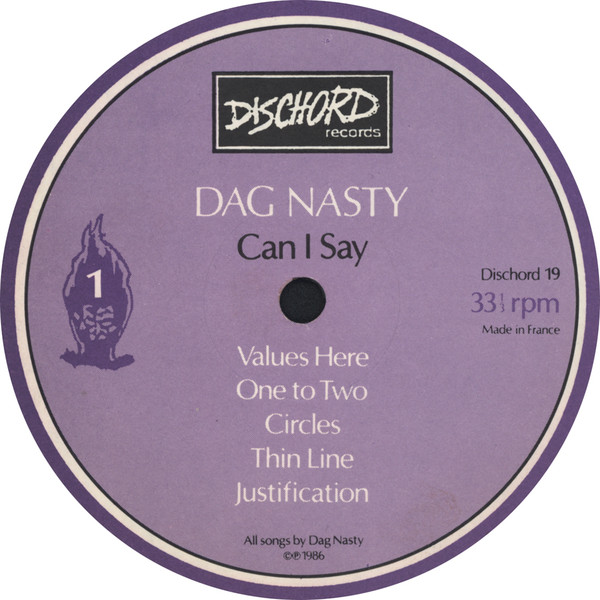 Dag Nasty - Can I Say | Dischord Records (Dischord № 19) - 3 Dag Nasty - Can I Say | Dischord Records (Dischord № 19) - 3
