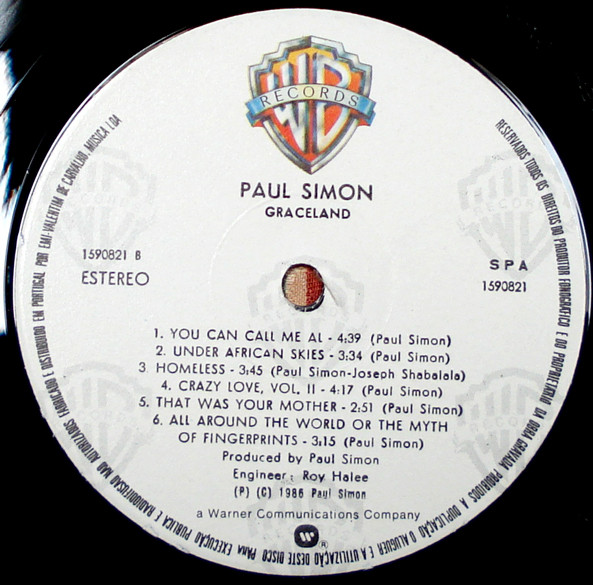 Paul Simon - Graceland | Warner Bros. Records (1590821) - 3