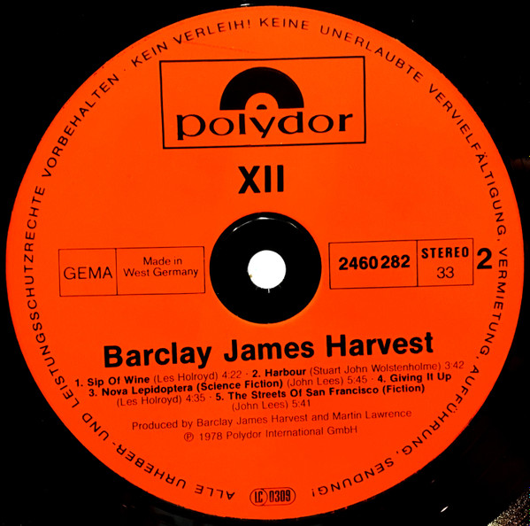 Barclay James Harvest - XII | Polydor (2460 282) - 4