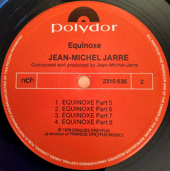 Jean-Michel Jarre - Equinoxe | Polydor (2344 120) - 2