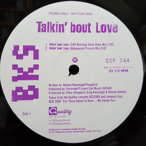 BKS - Talkin' Bout Love | Quality (QSP 744) - 3 BKS - Talkin' Bout Love | Quality (QSP 744) - 3