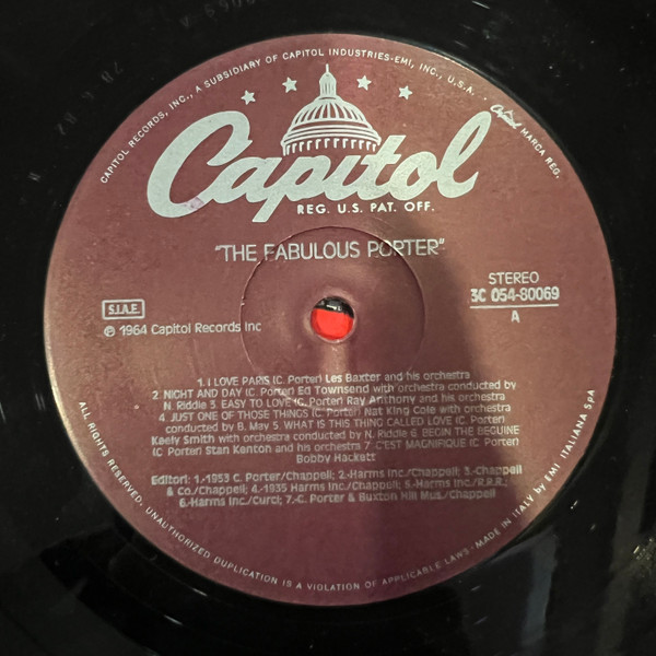 Cole Porter - The Fabulous Porter | Capitol Records (3C 054-80069) - 3 Cole Porter - The Fabulous Porter | Capitol Records (3C 054-80069) - 3