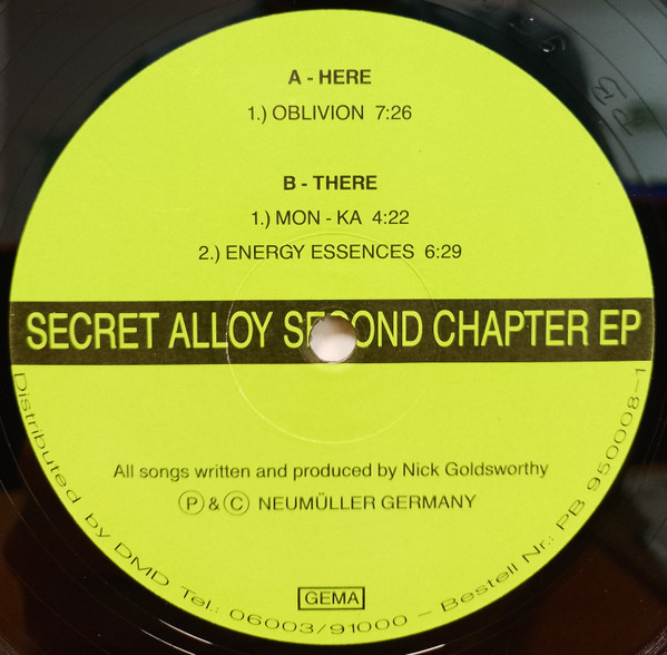Secret Alloy - Second Chapter EP | Pedo Beat Records (PB 950008-1) - 2