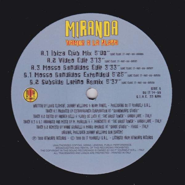 Miranda - Vamos A La Playa | Do It Yourself Entertainment (DO IT 14-99) - 3 Miranda - Vamos A La Playa | Do It Yourself Entertainment (DO IT 14-99) - 3