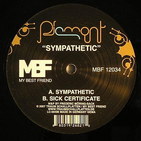 Piemont - Sympathetic | My Best Friend (MBF 12034) - 2
