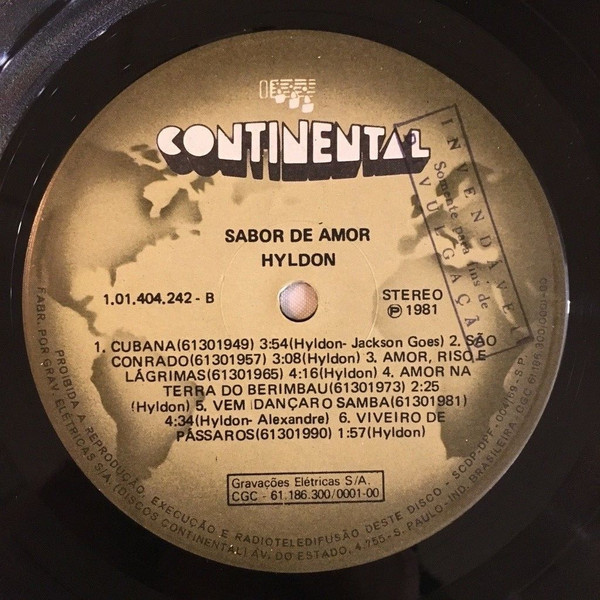 Hyldon - Sabor De Amor | Continental (1.01.404.242) - 6 Hyldon - Sabor De Amor | Continental (1.01.404.242) - 6