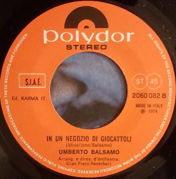 Umberto Balsamo - O Prima, Adesso O Poi | Polydor (2060 082) - 4