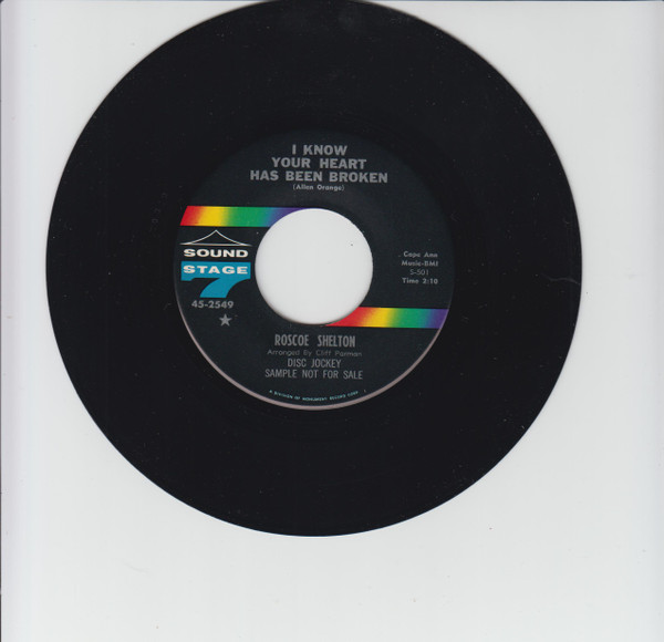 Roscoe Shelton - You're Such A Good Thing / I Know Your Heart Has Been Broken | Sound Stage 7 (SS45-2549) - 2 Roscoe Shelton - You're Such A Good Thing / I Know Your Heart Has Been Broken | Sound Stage 7 (SS45-2549) - 2