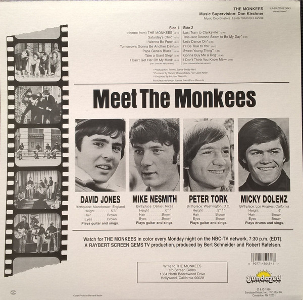 The Monkees - The Monkees | Sundazed Music (LP 5045) - 2