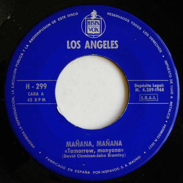 Los Angeles - Mañana, Mañana / No Pienses | Hispavox (H/299) - 3