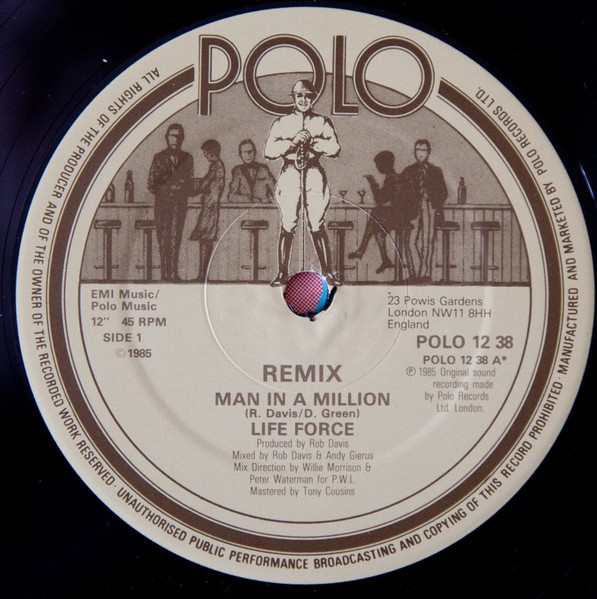Life Force - Man In A Million (Remix) | POLO (POLO 12 38) - 3