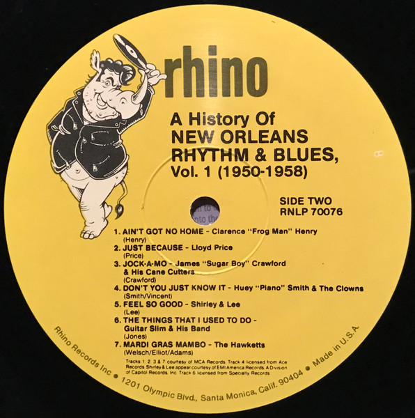 Various - A History Of New Orleans Rhythm & Blues  Volume 1 (1950-1958) | Rhino Records (RNLP 70076) - 4