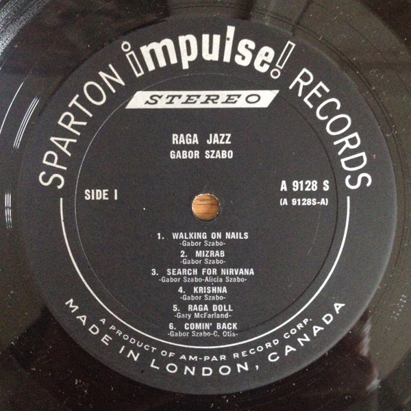 Gabor Szabo - Jazz Raga | Sparton Impulse! Records (A-9128-S) - 2 Gabor Szabo - Jazz Raga | Sparton Impulse! Records (A-9128-S) - 2