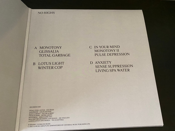 Tim Hecker - No Highs | Kranky (krank239) - 3