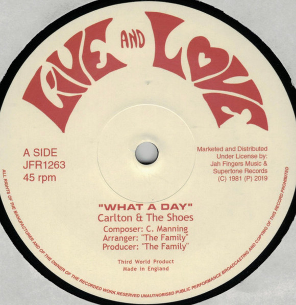 Carlton And The Shoes - What A Day | Live And Love (JFR1263) - 2