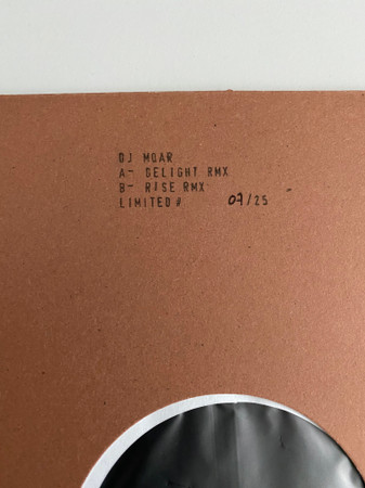 Moar - Edits | Diggin Deeper Records (DDRWAX-02) - 4