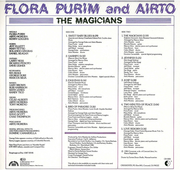 Flora Purim And Airto Moreira - The Magicians | Crossover Records (CR-5001) - main