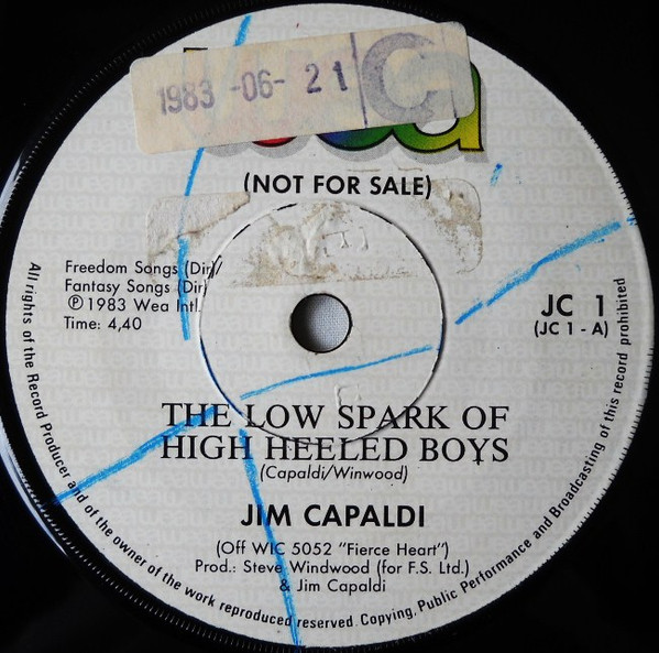 Jim Capaldi - The Low Spark Of High Heeled Boys | WEA (JC 1) - 2