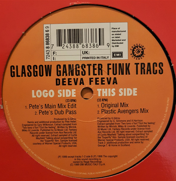 Glasgow Gangster Funk - Deeva Feeva | Crossing Movements (7243 8 86838 6 9) - main