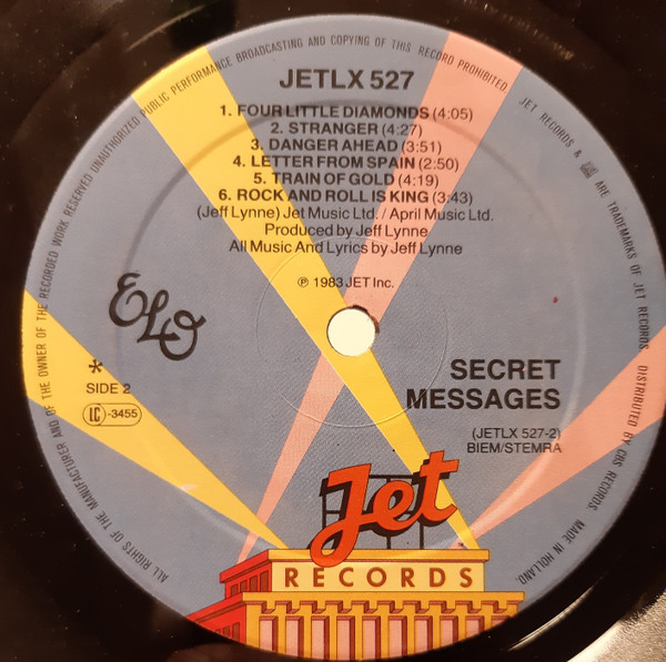 Electric Light Orchestra - Secret Messages | Jet Records (JETLX 527) - 4