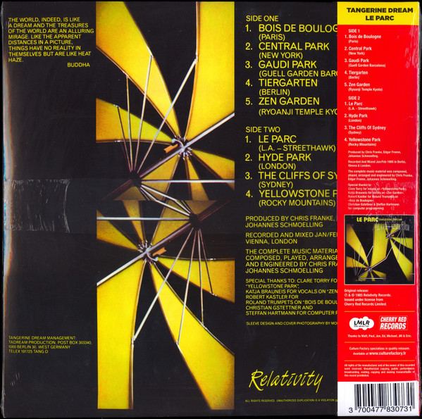 Tangerine Dream - Le Parc | Culture Factory (782 937) - 3 Tangerine Dream - Le Parc | Culture Factory (782 937) - 3