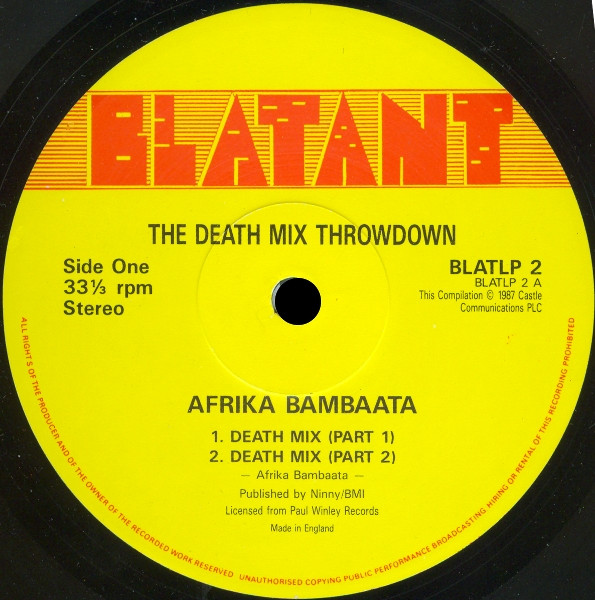 Afrika Bambaataa - Death Mix Throwdown | Blatant (BLATLP 2) - 4