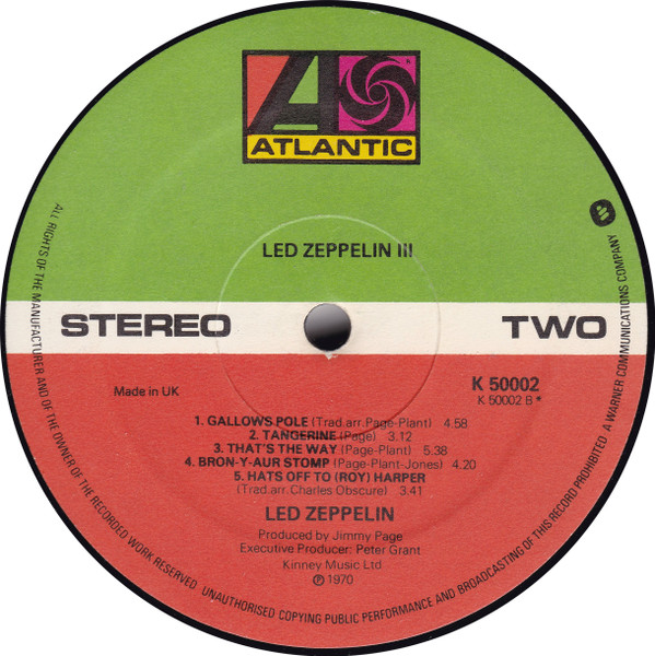 Led Zeppelin - Led Zeppelin III | Atlantic (K 50002) - 4