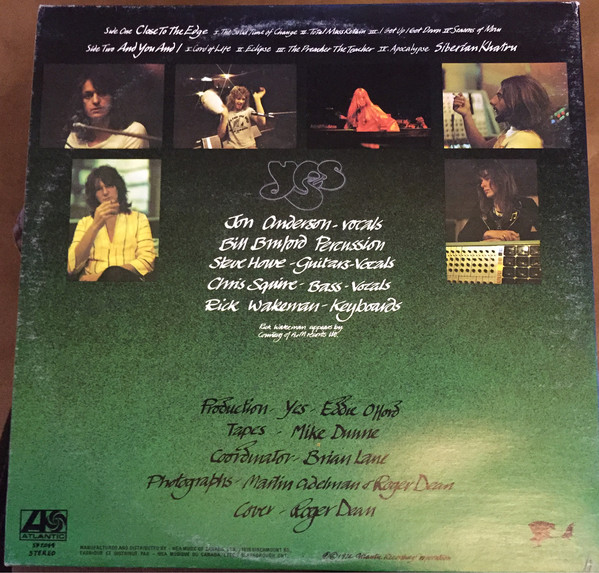 Yes - Close To The Edge | Atlantic (SD 7244) - 3 Yes - Close To The Edge | Atlantic (SD 7244) - 3
