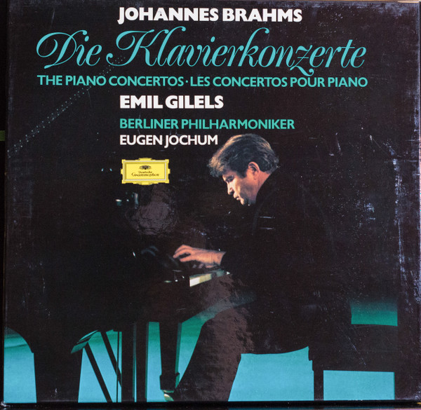 Johannes Brahms - Emil Gilels , Berliner Philharmoniker , Eugen Jochum - Die Klavierkonzerte • The Piano Concertos • Les Concertos Pour Piano | Deutsche Grammophon (2707 064)