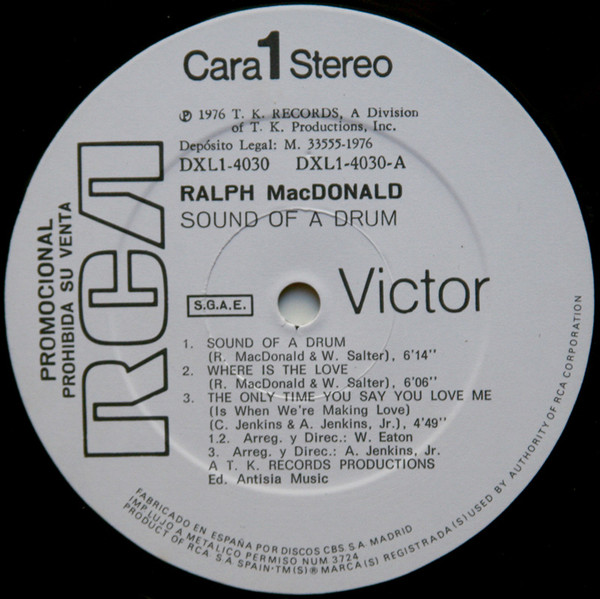 Ralph MacDonald - Sound Of A Drum | RCA Victor (DXL1-4030) - 3 Ralph MacDonald - Sound Of A Drum | RCA Victor (DXL1-4030) - 3