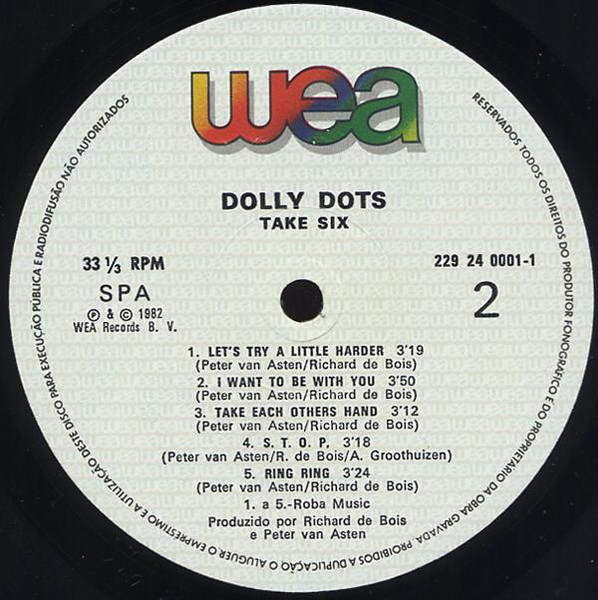 Dolly Dots - Take Six | WEA (229 24 0001-1) - 4