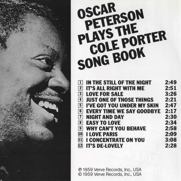Oscar Peterson - Oscar Peterson Plays The Cole Porter Songbook | Verve Records (821 987-2) - 4