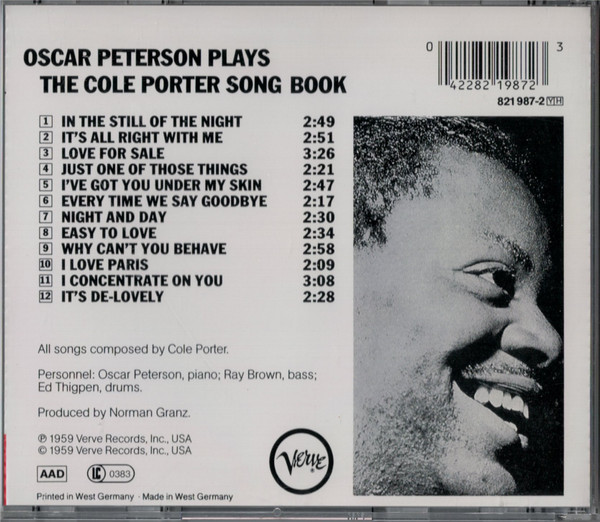 Oscar Peterson - Oscar Peterson Plays The Cole Porter Songbook | Verve Records (821 987-2) - 2