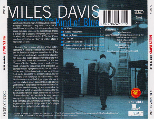 Miles Davis - Kind Of Blue | Columbia (CK 64935) - 2
