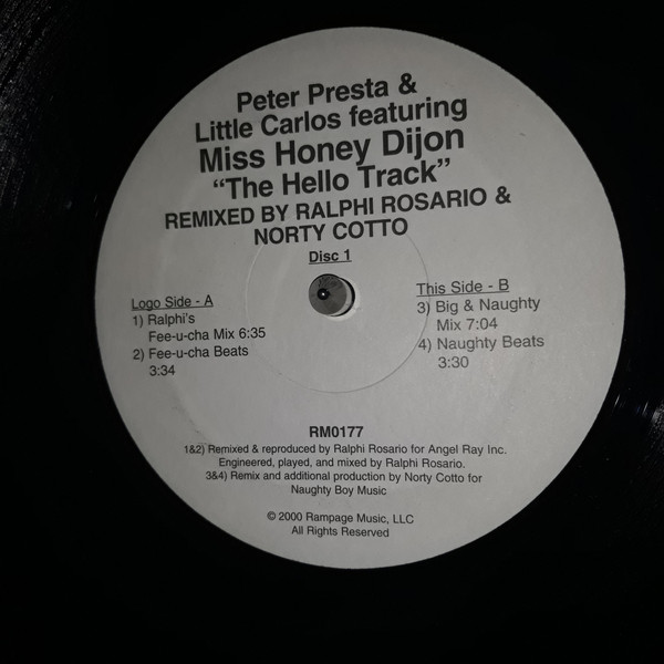Peter Presta & Little Carlos Featuring Honey Dijon - The Hello Track | Rampage (RM0177) - main
