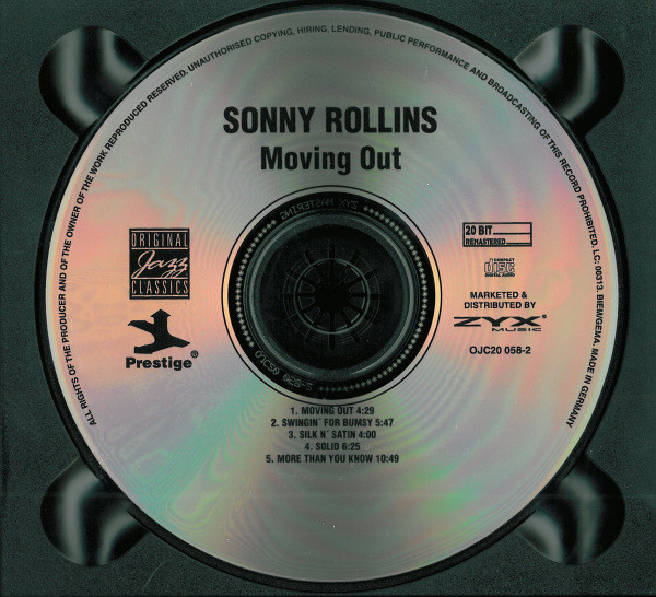 Sonny Rollins - Moving Out | Original Jazz Classics (OJC20 058-2) - 3